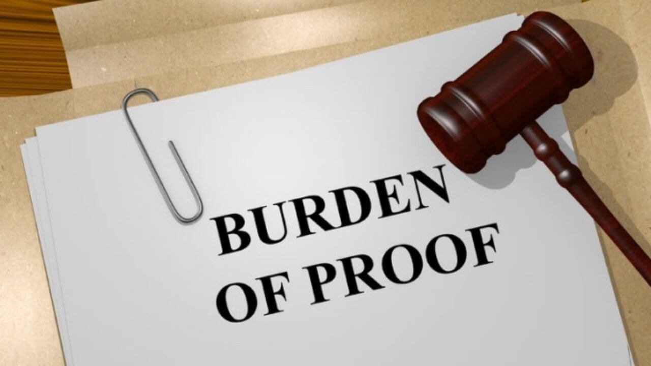burden of proof